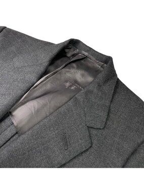 Oxxford x Maus & Hoffman Men's 100% Wool Knit Unlined 2-Button Blazer Gray • 46R